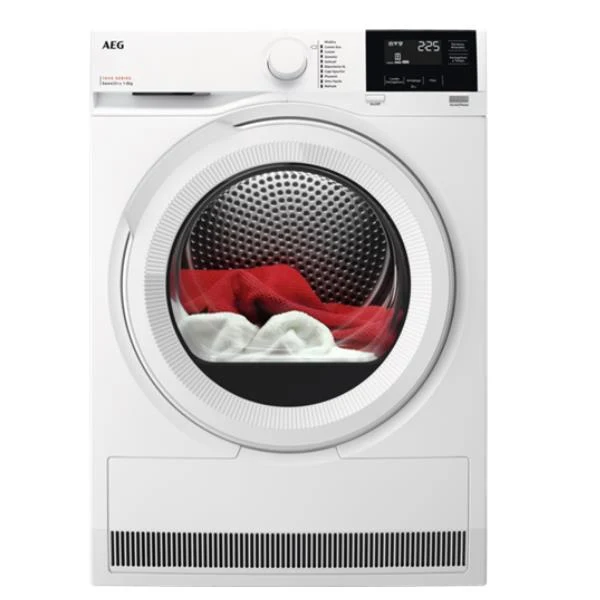 Sèche-linge à pompe à chaleur AEG TR8G83GW 8 kg, série 8000, AbsoluteCare MixDry, Hygiene SensiDry (H 85 x L 59,6 x P 63,8 cm), classe énergétique A+++