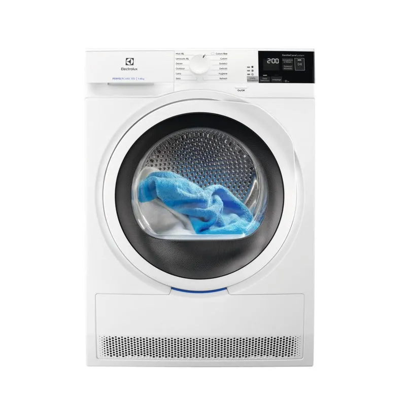 Sèche-linge à pompe à chaleur Electrolux EW7HW842 8 kg (L x P x H 59,6 x 63,8 x 85 cm) Perfectcare 700 SensiCare System EcoFlow Départ différé Classe énergétique A++