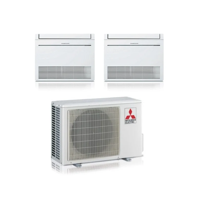 Climatiseur sur pied Mitsubishi MFZ-KT Dual Split Inverter 9000 + 9000 BTU avec gaz R-32 UE MXZ-2F33VF