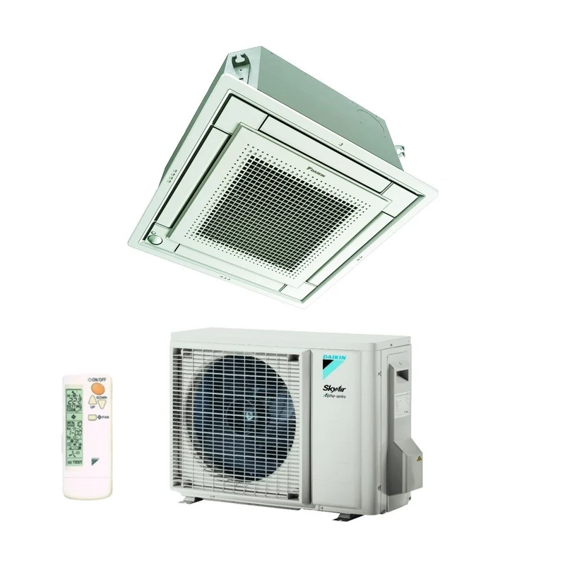 Climatiseur cassette Daikin entièrement plat 18 000 BTU FFA50A + RZAG50A R-32, Wi-Fi en option, commande filaire et grille incluses