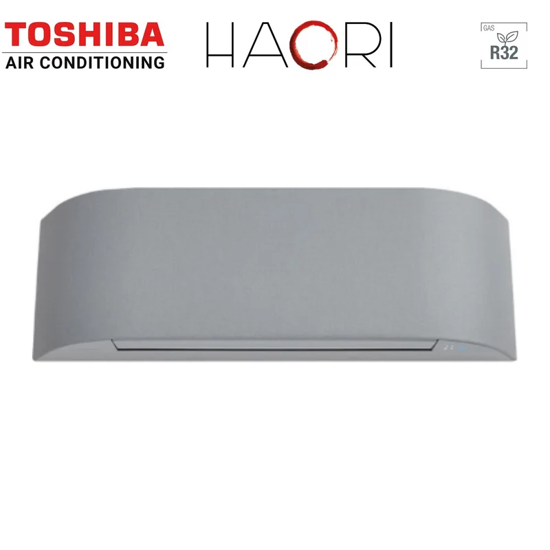 Climatiseur Toshiba HAORI Series 10+10+10+10 (9+9+9+9) Quad Split Inverter RAS-4M27U2AVG-E R-32 avec Wi-Fi intégré, 10 000 W (9 000 W, 9 000 W, gris clair), 10 000 W (9 000 W, 9 000 W, gris clair)
