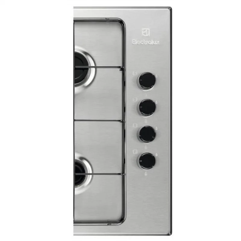 Plaque de cuisson à gaz Electrolux EGS6414X, Electrolux Triple Crown en acier inoxydable