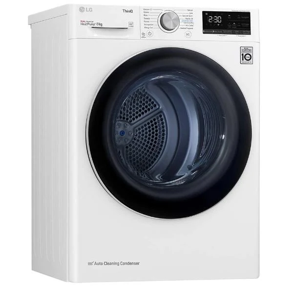 Sèche-linge LG RH80V3AV6N Eco Hybrid 8 kg, Classe énergétique A++