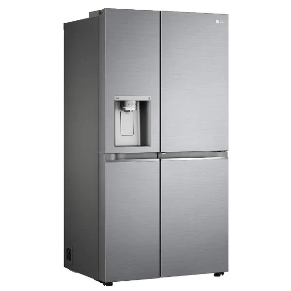Réfrigérateur LG Smart Side by Side GSJV91PZAE 635 litres, classe énergétique E (H 179 x L 91 x P 73,5 cm), sans givre Fonction glace pilée Wi-Fi Frost Door-in-Door™ avec SmartThinq™ Inox