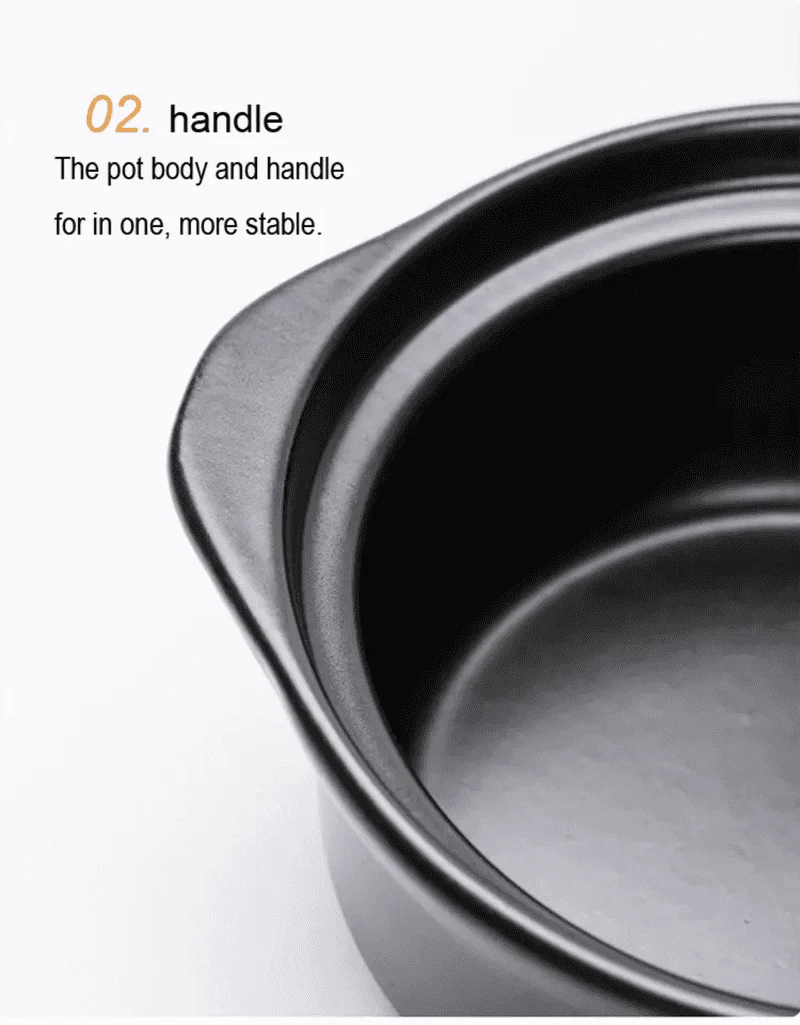 Ceramic Casserole Dish with Lid Cookware Pot 22 cm