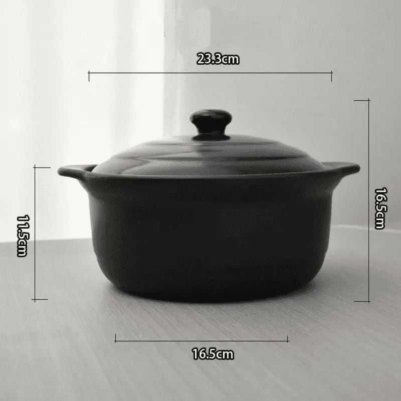 Ceramic Casserole Dish with Lid Cookware Pot 22 cm