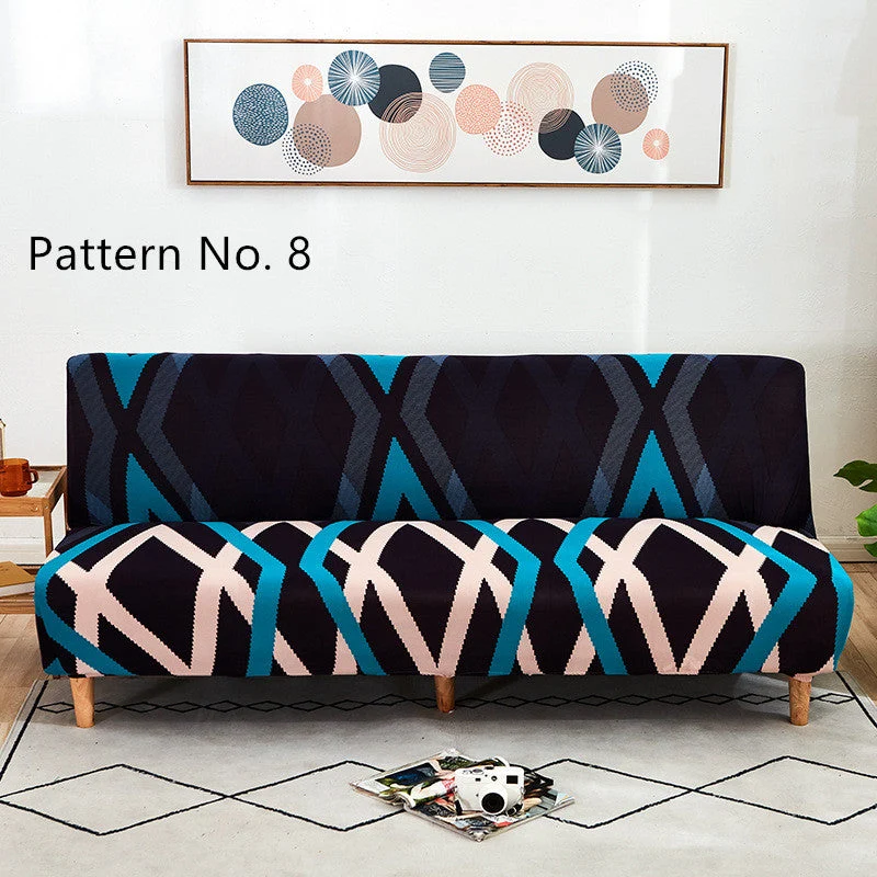 Armlose Futon Stretch Sofa Schonbezüge (16 verschiedene Muster zur Auswahl)