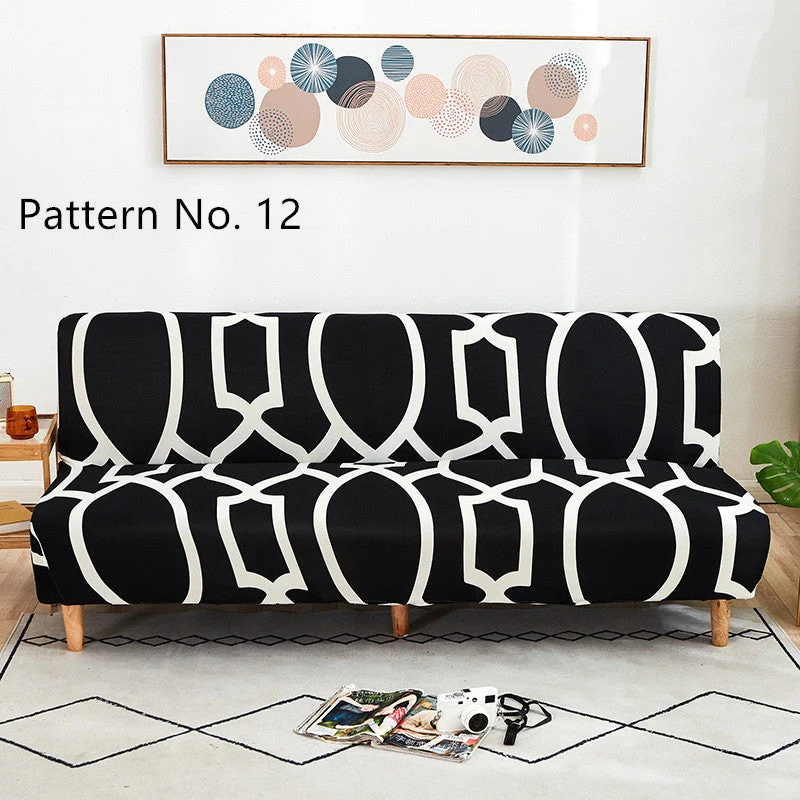 Armlose Futon Stretch Sofa Schonbezüge (16 verschiedene Muster zur Auswahl)