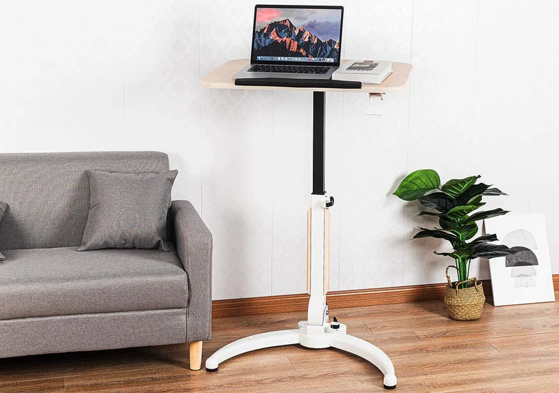 Faltbarer beweglicher Stehschreibtisch, Betttisch mit Bettkasten, Couch-Beistelltisch