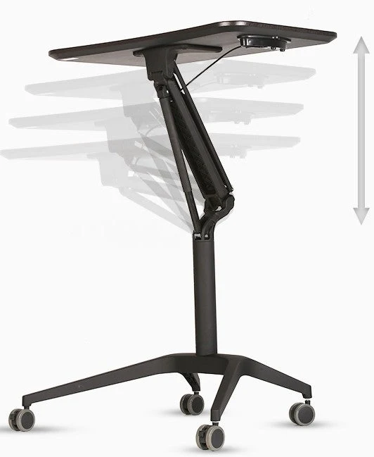 Pneumatische einbeinige Sitz-Steh-Schreibtisch höhenverstellbare Workstation