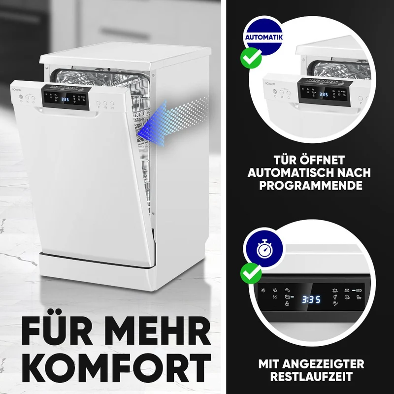 Bomann® GSP 7418 Geschirrspüler 45 cm freistehend