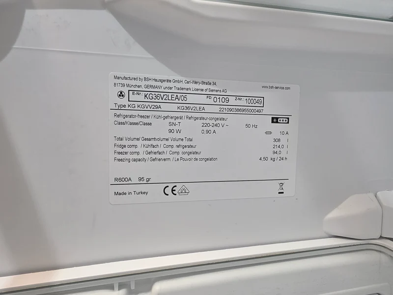 **GEBRAUCHT** SIEMENS KG36V2LEA/05 Kühl und Gefrierkombination