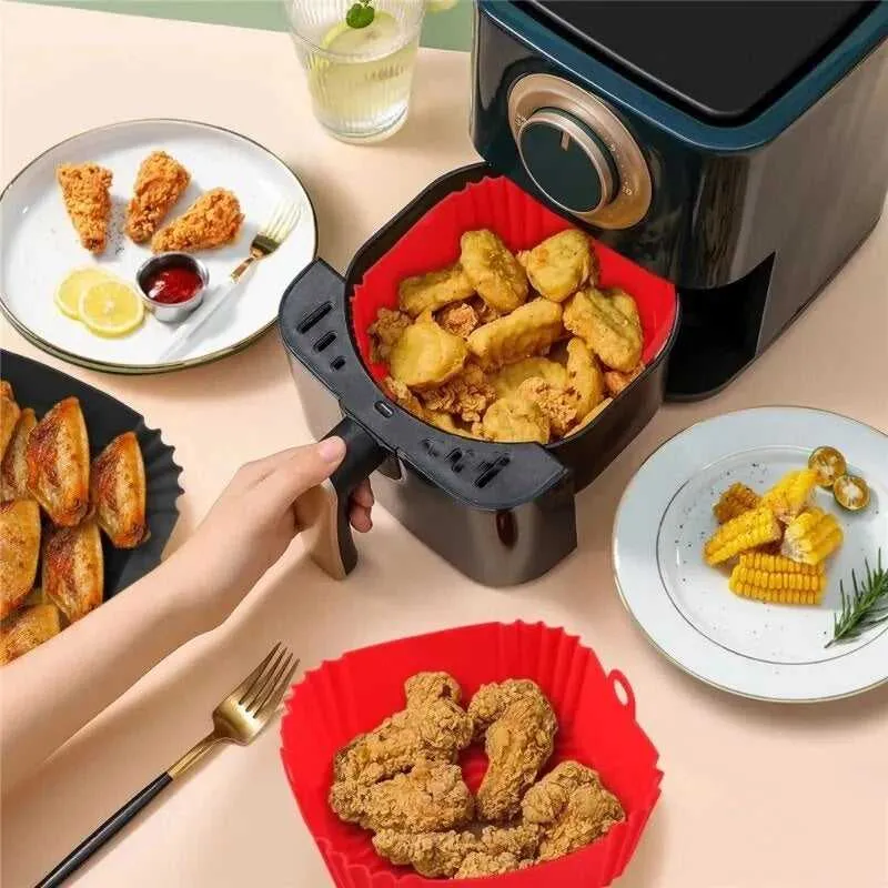 Reusable Silicone Air Fryer Liner Square