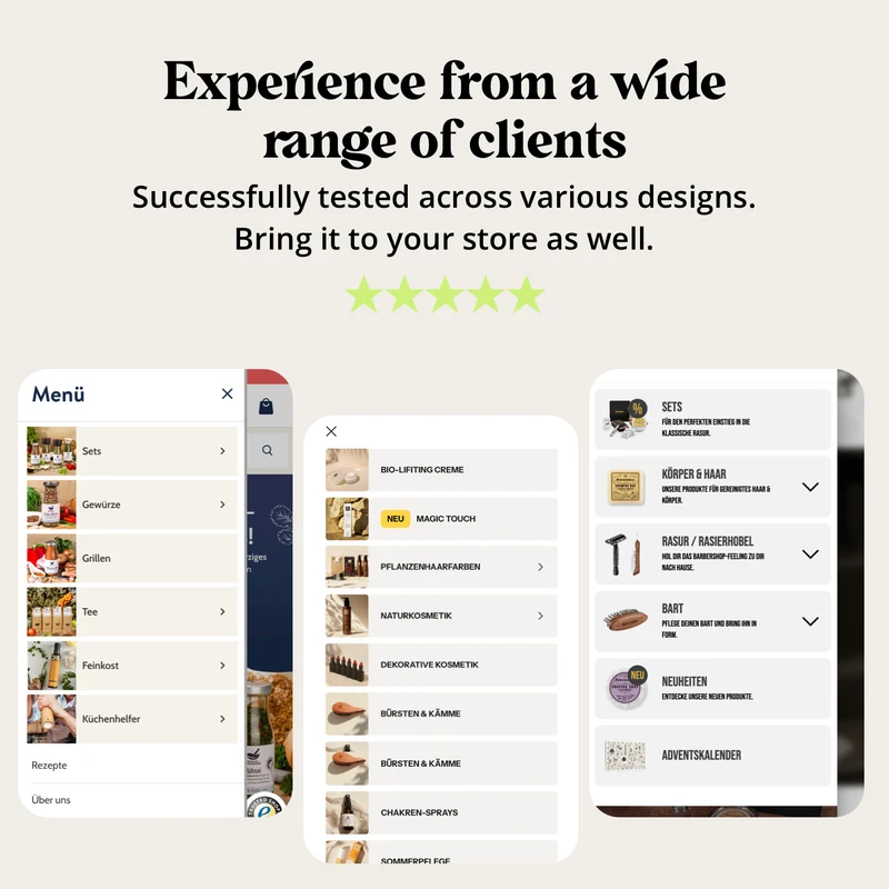 Premium Mobile Navigation
