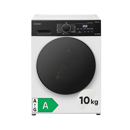 Bomann WA 7112 Waschmaschine 10 kg | 1200 U/Min | Weiß | EEK A
