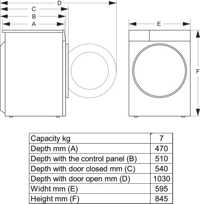 GORENJE DHNE72 Wärmepumpentrockner | 7 kg | NatureDry | EEK A++