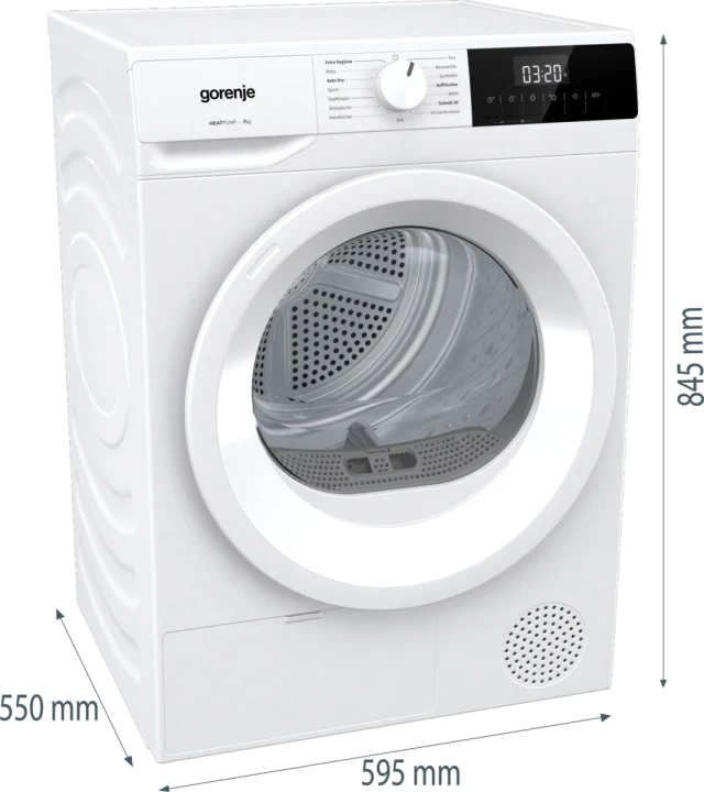 GORENJE DHNE72 Wärmepumpentrockner | 7 kg | NatureDry | EEK A++
