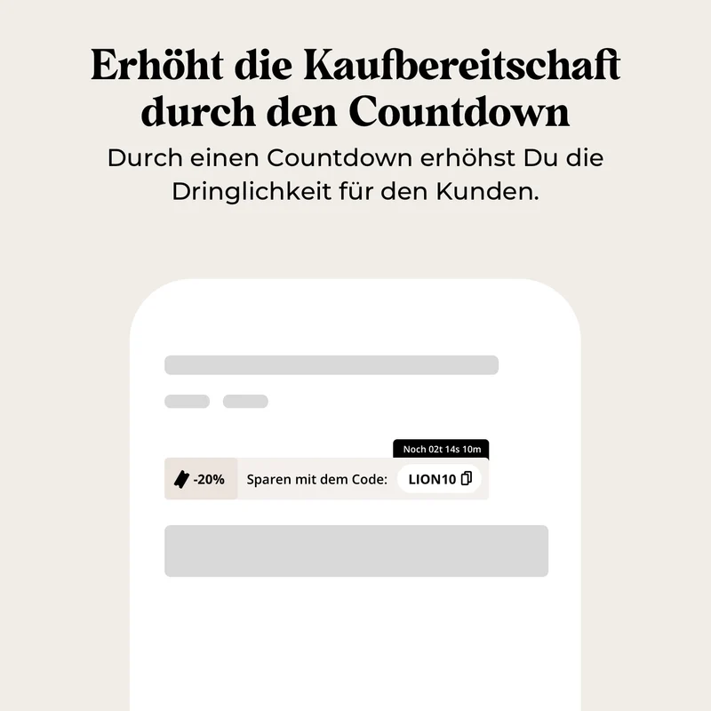 Produktseiten kopierbarer Rabattcode