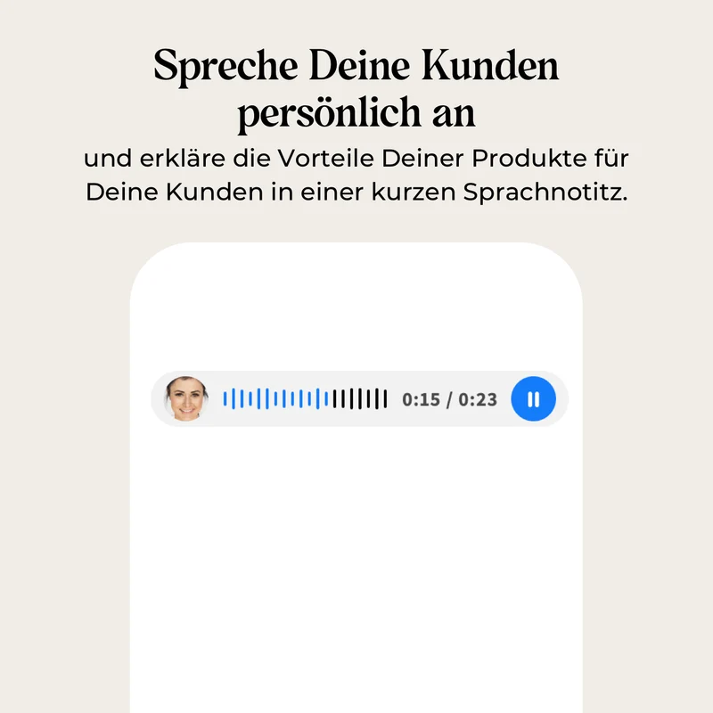 Produktseiten Sprachnotitz