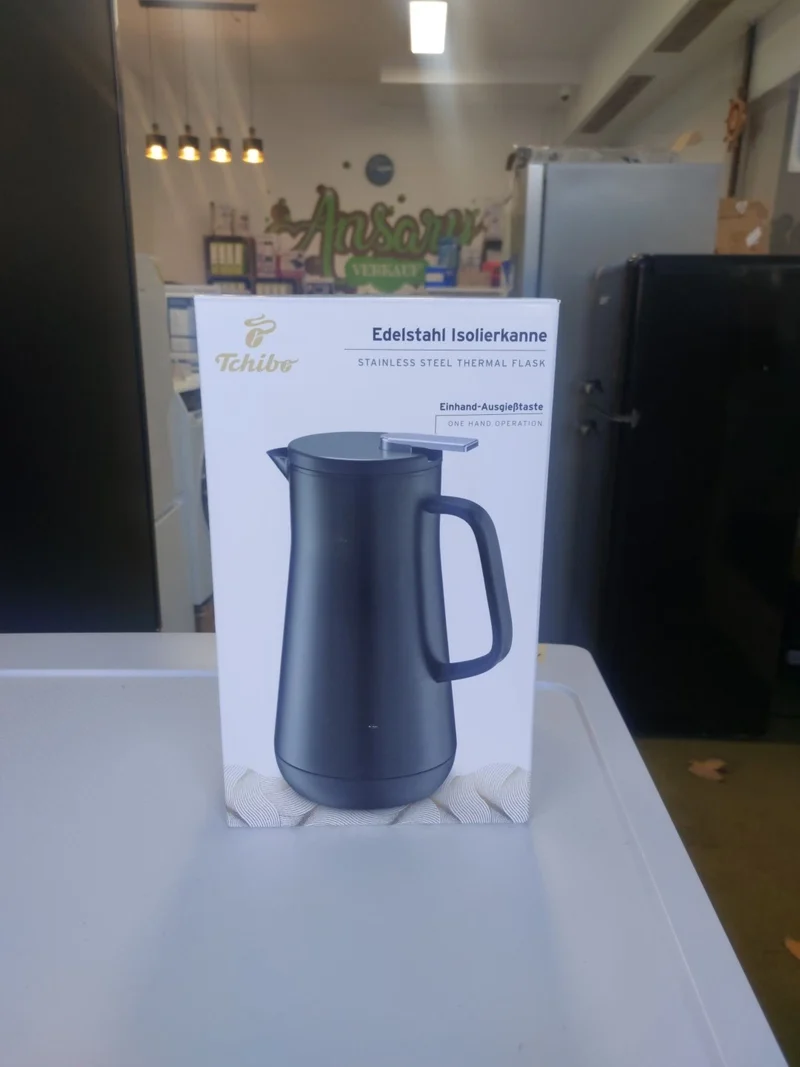 Tchibo Isolierkanne, 1l, schwarz Kanne