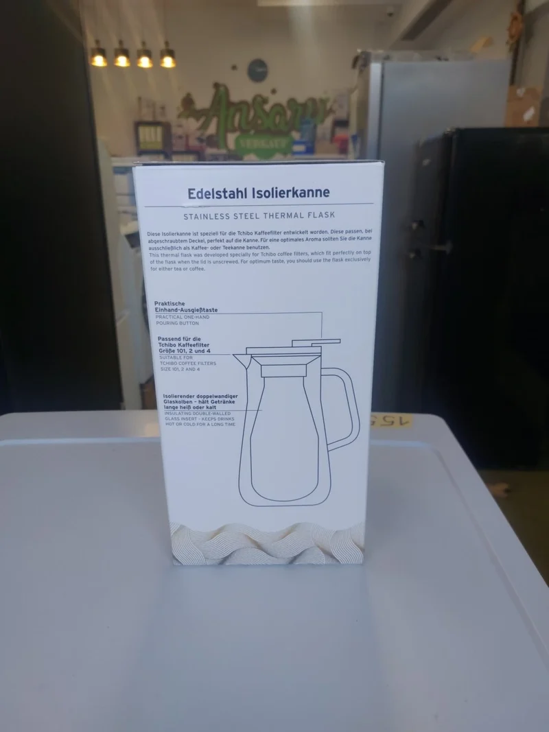 Tchibo Isolierkanne, 1l, schwarz Kanne