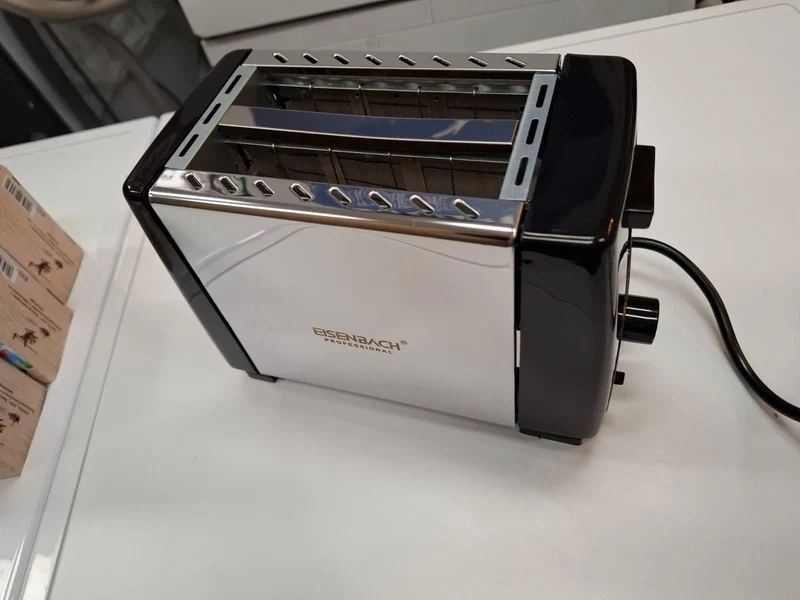 Eisenbach Toaster Edelstahl + Krümelschublade Langschlitztoaster 650W