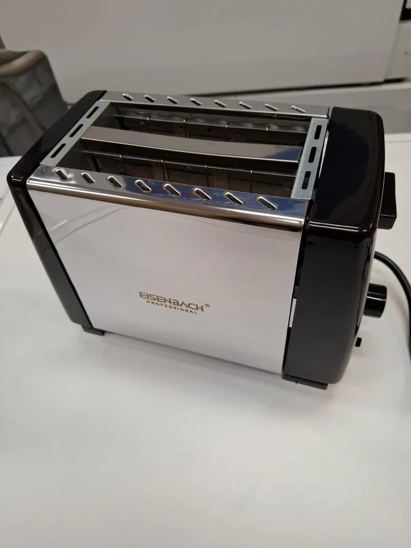 Eisenbach Toaster Edelstahl + Krümelschublade Langschlitztoaster 650W