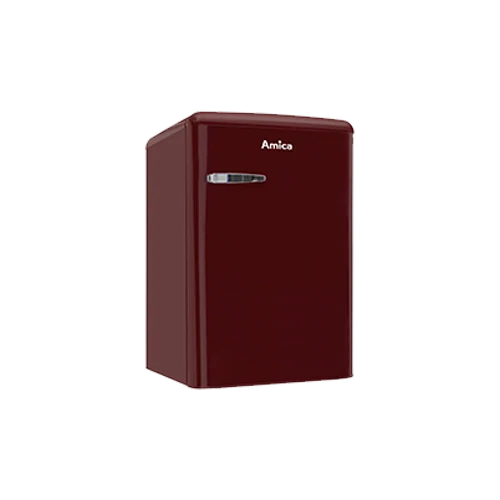 AMICA KS 15611 R Kühlschrank Retro-Style | 87 cm | Rotwein | 108 L | EEK E