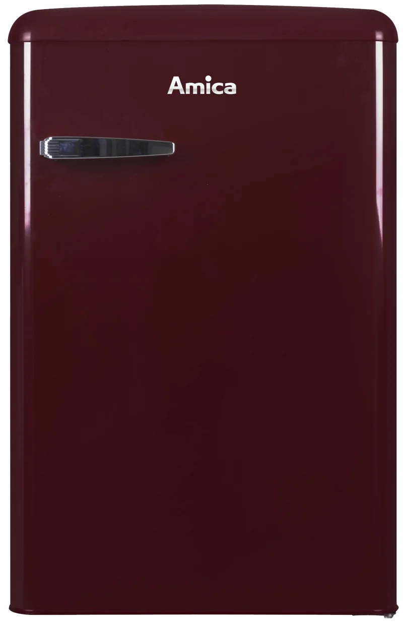 AMICA KS 15611 R Kühlschrank Retro-Style | 87 cm | Rotwein | 108 L | EEK E