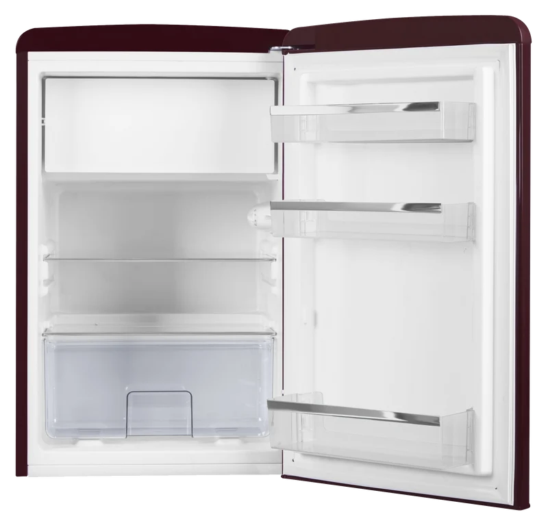 AMICA KS 15611 R Kühlschrank Retro-Style | 87 cm | Rotwein | 108 L | EEK E