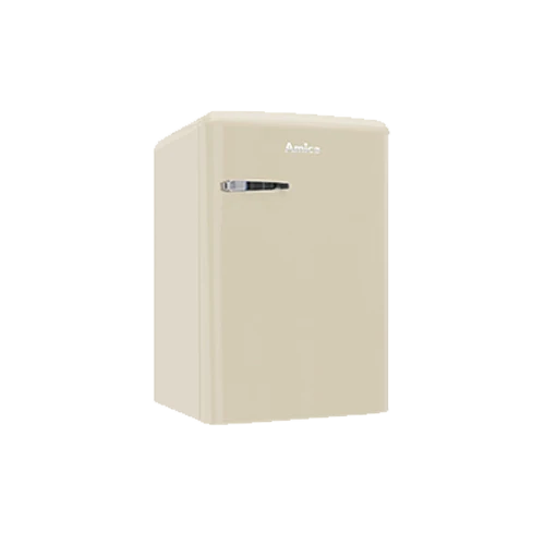 AMICA KS 15615 B Kühlschrank Retro-Style | 87 cm | Beige | 108 L | EEK E