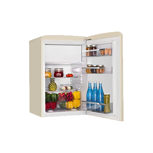 AMICA KS 15615 B Kühlschrank Retro-Style | 87 cm | Beige | 108 L | EEK E