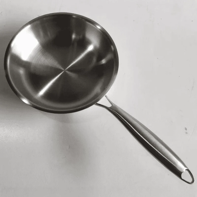 Stainless Steel Kadai Pan Heavy Duty 28 cm