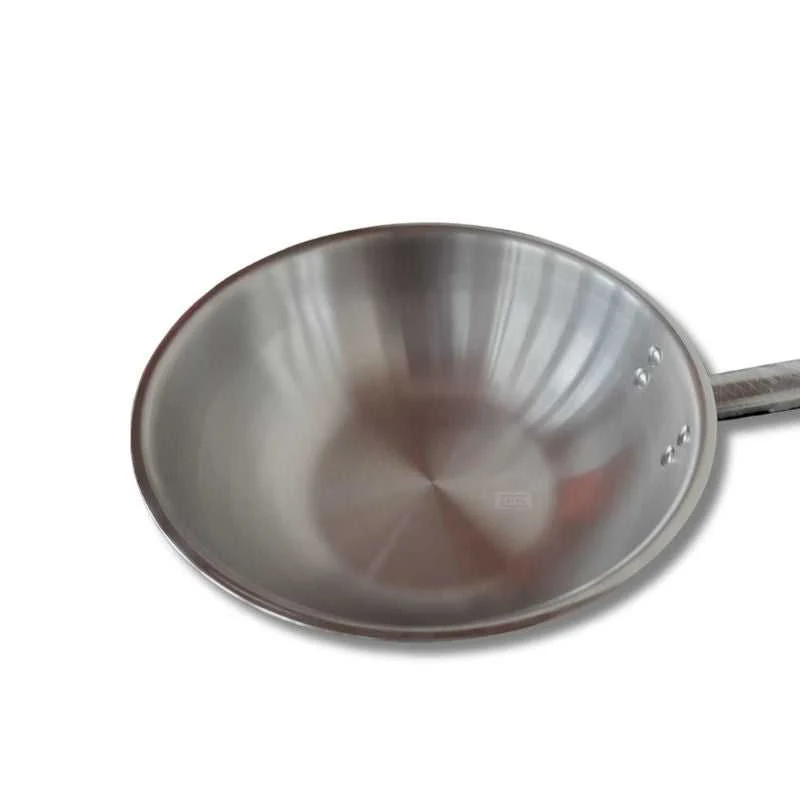 Stainless Steel Kadai Pan Heavy Duty 28 cm