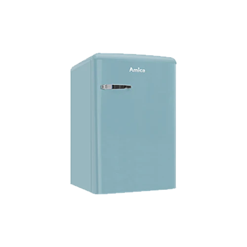 AMICA KS 15612 T Kühlschrank Retro-Style | 87 cm | Blau | 108 L | EEK E