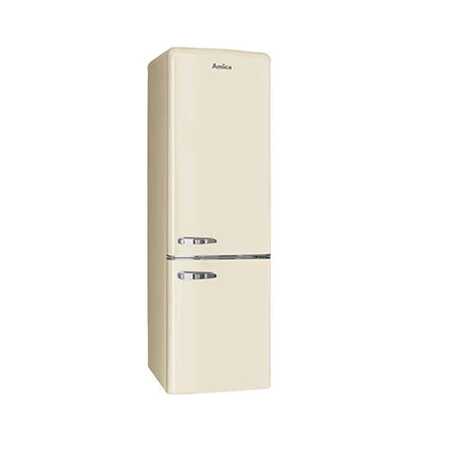 AMICA KGCR 387 100 B Kühl-Gefrierkombi Retro-Style | 181 cm | Beige | EEK E