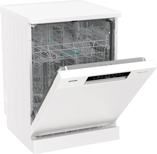 GORENJE Geschirrspüler GS642D90W | 60 cm weiß | TotalDry Auto-Öffnung | 14 Maßg. | EEK D
