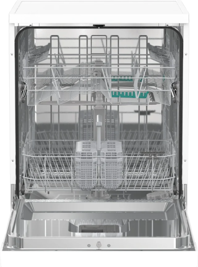 GORENJE Geschirrspüler GS642D90W | 60 cm weiß | TotalDry Auto-Öffnung | 14 Maßg. | EEK D