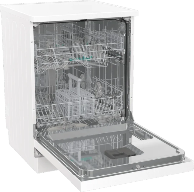 GORENJE Geschirrspüler GS642D90W | 60 cm weiß | TotalDry Auto-Öffnung | 14 Maßg. | EEK D