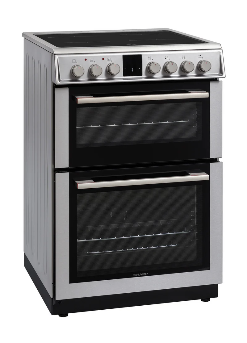 Sharp KF-66DIDD04IM1I-EN 60x60cm Freestanding Induction Double Oven, Inox