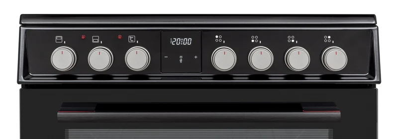 Sharp KF-66DIDD04BH1I-EN 60x60cm Freestanding Induction Double Oven, Black
