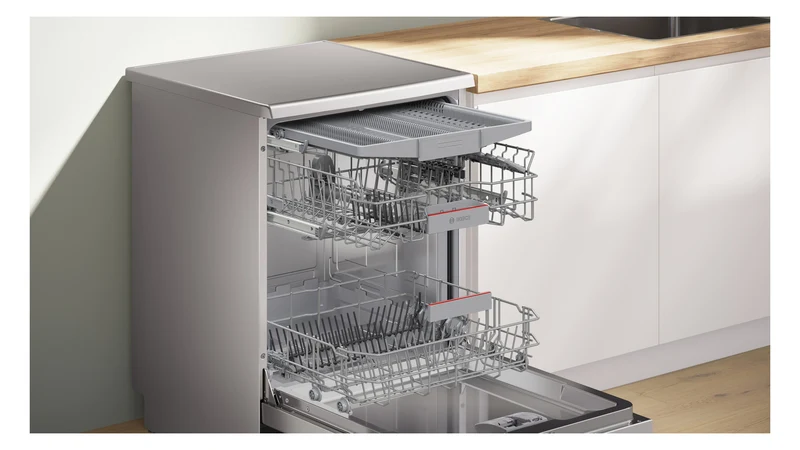 Bosch Geschirrspüler SMS4EVI08E Serie 4 | 60 cm Edelstahl | Efficient Dry | EEK B