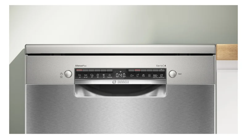 Bosch Geschirrspüler SMS4EVI08E Serie 4 | 60 cm Edelstahl | Efficient Dry | EEK B
