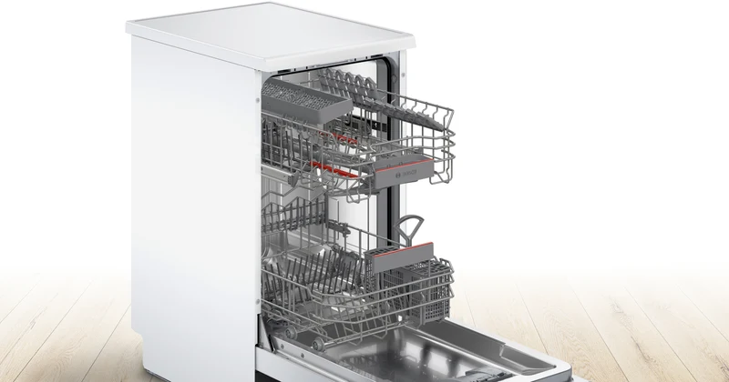 Bosch Geschirrspüler SPS4HKW49E Serie 4 | 45 cm weiß | 44 dB Silence | EEK E