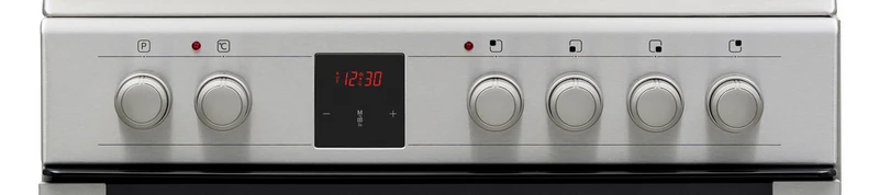 Sharp KF-76VDD19I-DE 60x60cm Freestanding Vitroceramic Single Oven, Inox