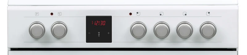 Sharp KF-76VDD19W-DE 60x60cm Freestanding Vitroceramic Single Oven, White