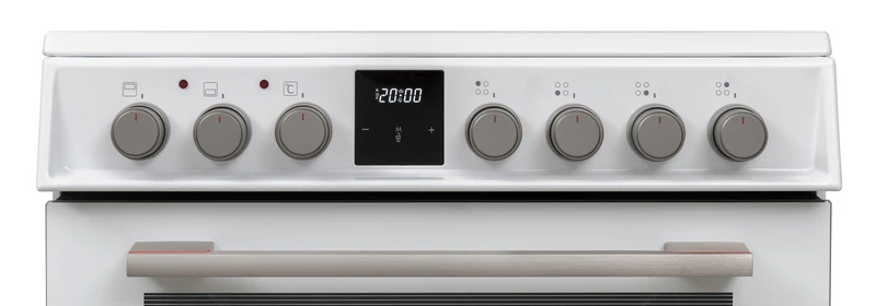 Sharp KF-66DIDD04WM1I-EN 60x60cm Freestanding Induction Double Oven, White