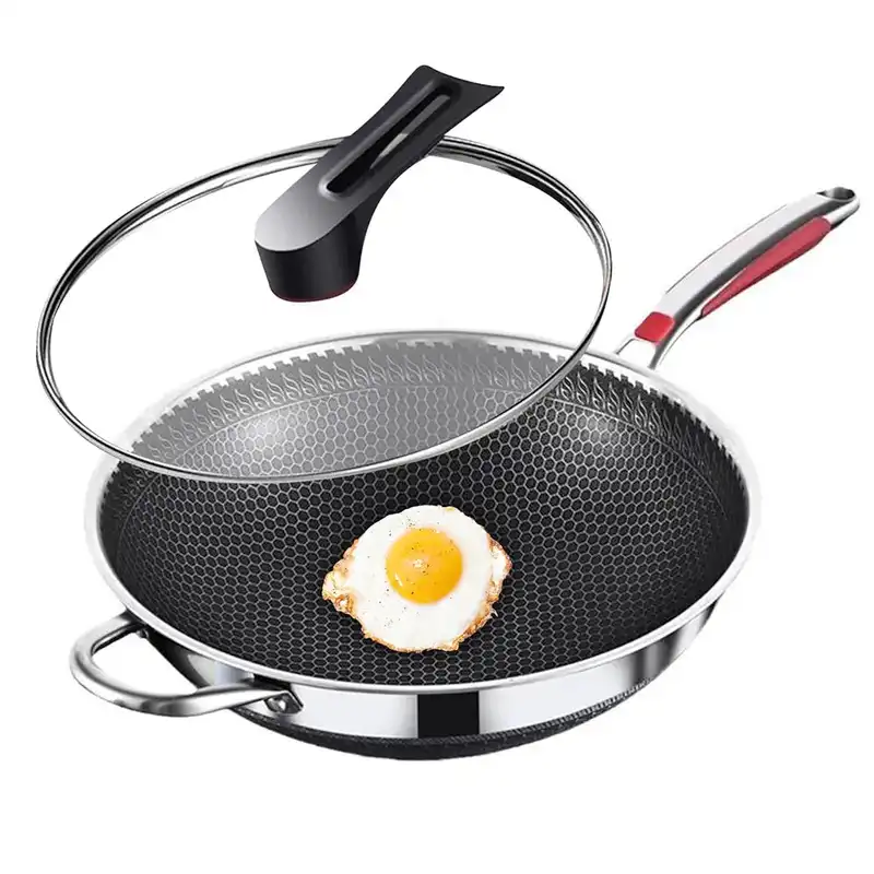 Stainless Steel Nonstick Wok Stir Frypan 32 cm