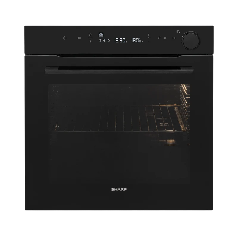 Sharp KA-73G68BNH-PL Built-In 78lt. Steam Assisted Multifunction Oven, Pure Black