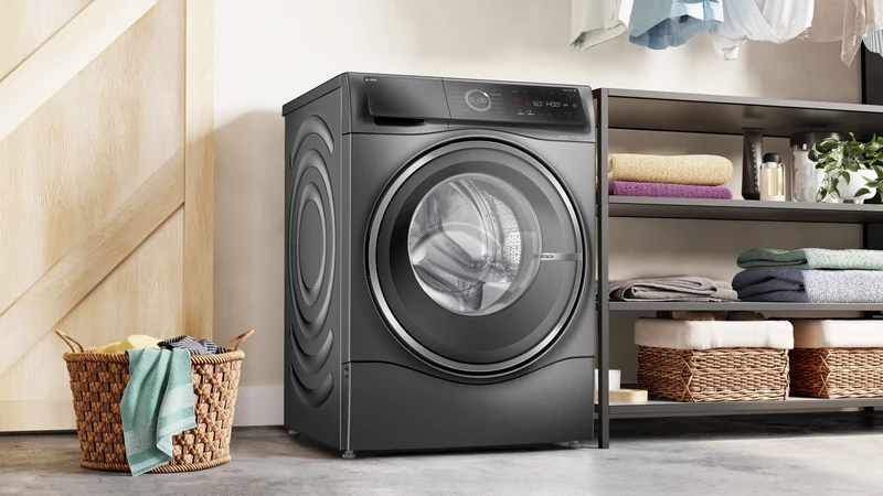 Bosch WNC254AS0 Graphitgrau Waschtrockner 10,5/6 kg | i-DOS | Iron Assist